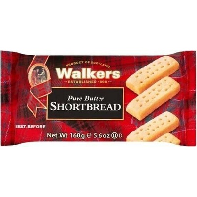 Walkers Pure Shortbread máslové sušenky 160 g