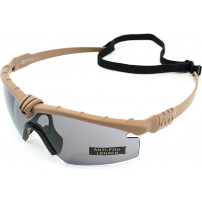 Brýle Nuprol Battle Pro's Tan rám / smoke skla