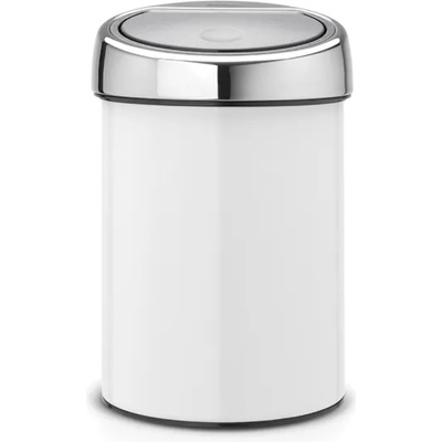 Brabantia Кош за смет Brabantia Touch Bin 3L, White (647216)