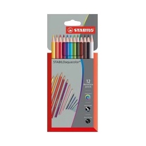 STABILO Цветни моливи Aquacolor 12 цвята