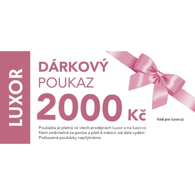 Luxor Elektronický dárkový poukaz 2000 Kč - Slavnostní