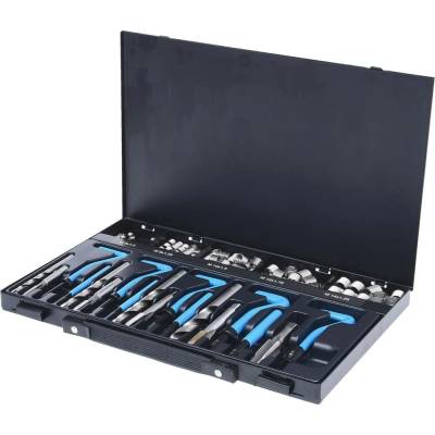 KS Tools 150.6160 Sada na opravu nerezových závitov M6-M14, 113 ks