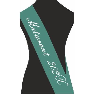ON-DESIGN Šerpa MATURANT Barva: emerald, Barva potisku: bílá, Fonty písma: Embassy BT