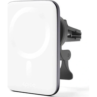 Držák EPICO Ultrathin Wireless Car Charger - MagSafe compatible - stříbrná/bílá (9915101300218)