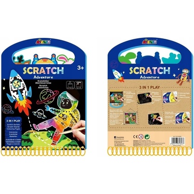 Škrabací kniha aktivit Dobrodružství Avenir