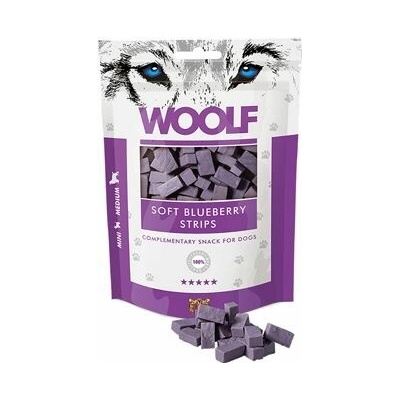 WOOLF Classic poch. Soft Blueberry Strips 100 g