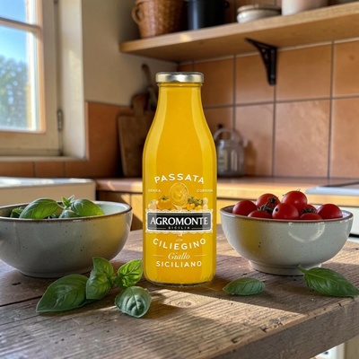 Agromonte hotová omáčka zo žltých cherry paradajok 360 g