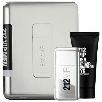 Image 1 of Carolina Herrera 212 VIP Men Подаръчен комплект, Тоалетна вода 100ml + душ гел 100ml (metal box), мъже
