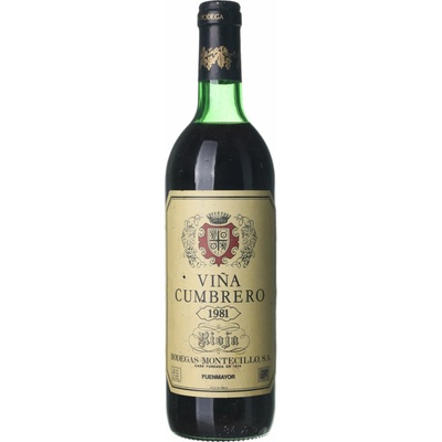 Montecillo Rioja Crianza suché červené 1981 0,75 l (holá láhev)