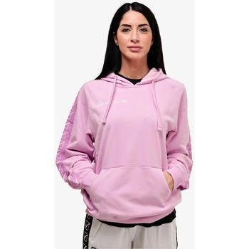 Felpa Con Cappuccio Terry Band sivoružová