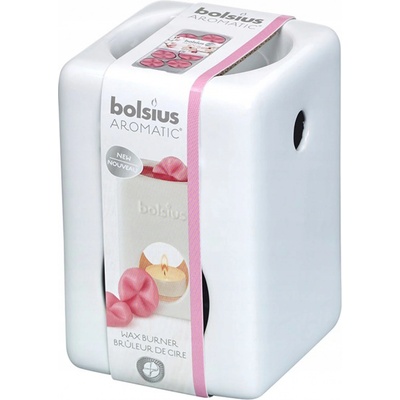 Bolsius Aroma lampa Hranol keramická bílá 12,5 x 8,5 cm – Zboží Dáma