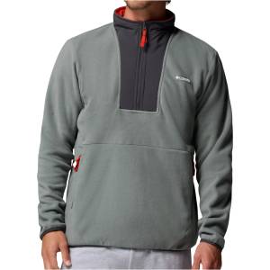 Columbia Мъжки поларен пуловер Columbia Sequoia Grove II Half Zip Fleece Fleece jumper - Sedona Sage / Shark (005-7385-0512)