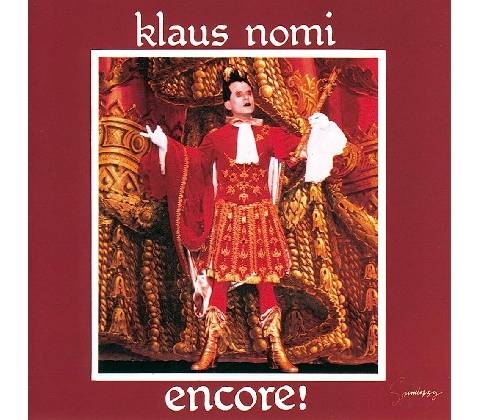 NOMI KLAUS: ENCORE CD