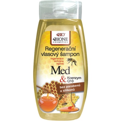 BC Bione Cosmetics Bio regenerační vlasový šampon Med + Koenzym Q10 260 ml