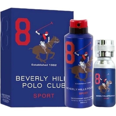 Beverly Hills Polo Club 1982 Sport 8 Комплект за мъже EDT 100 мл + Дезодорант спрей 175 мл