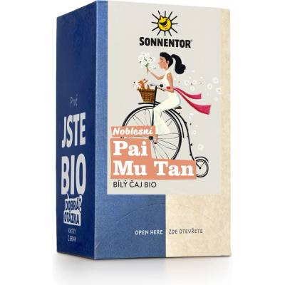 Sonnentor BIO Noblesní Pai Mu Tan, bílý čaj, porcovaný čaj 18 g