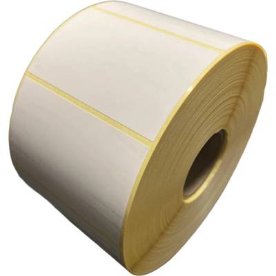 32 00092/1 - Termo Etiketa 80 mm x 50 mm, Thermo eco, Biela, Dutinka 40 mm, 1000 ks/kotúč, Odlepiteľné lepidlo, Priemer kotúča 102 mm