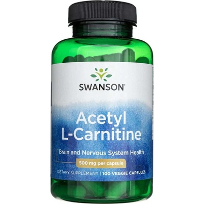 Swanson Acetyl L-Carnitine 500 mg 100 kapsúl