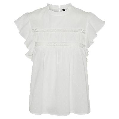 Trine sleeveless blouse - White (Snow White)