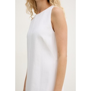 HUGO BOSS рокля с лен Dinderal (50557447)