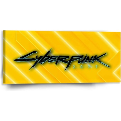 Sablio Obraz Cyberpunk 2077 Žltý - 110x50 cm