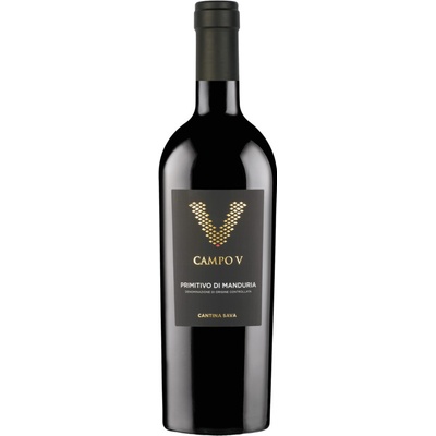 Cantine Sava Fantini Vini Primitivo di Manduria "Campo V" 2022 15% 0,75 l (holá láhev)
