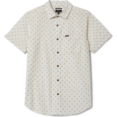 Brixton Мъжка риза с копчета Brixton Charter Print S/S Woven Shirt - Off White / Multi Diamond Tile (033-3011-0313)