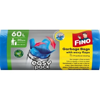 Fino Vrecia zaväzovacie Easy pack 60l 18 µm 20 ks modré