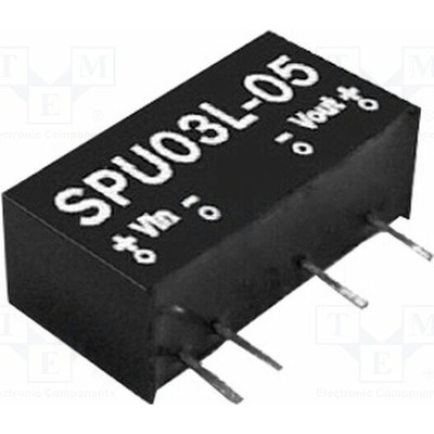 MEAN WELL SPU03L-15 Měnič: DC/DC; 3W; Uvst: 4,5÷5,5VDC; Uvýst: 15VDC; Ivýst: 200mA; SIP