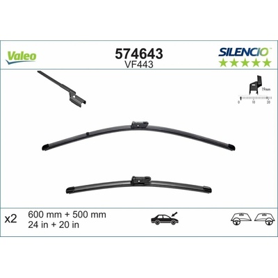 Valeo Silencio X-TRM 600+500 mm ST VM443