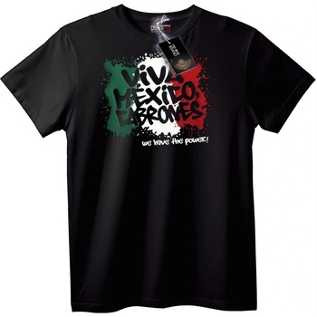 NOONEBRAND Тениска Вива Мексико Cabrones - 2XL, Black