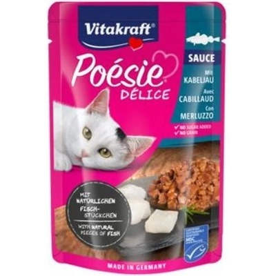 Vitakraft Cat Poesia DéliSauce treska 85 g