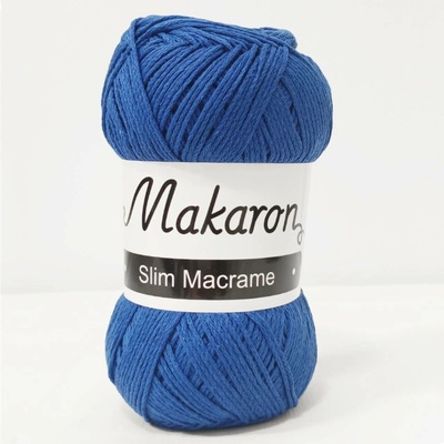 Makaron Slim Macrame modrá 2mm