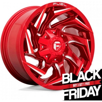 Fuel D754 REACTION 10x20 5x114,3 ET-18 candy red milled