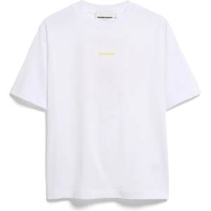 Armedangels Дамска тениска ARMEDANGELS Women's Tarjaa Graphic T-shirt - White / Armedangels Yellow (916-6597-0314)