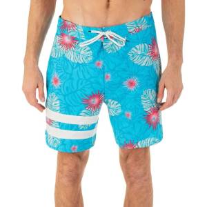 Hurley Бански гащета Hurley Phantom Block Party 18´´ swimming shorts - Blue (Tahitian Teal)