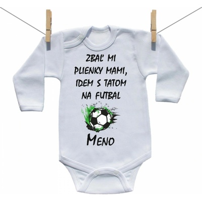 Boodyy Body s dlhým rukávom Idem s tatom na futbal
