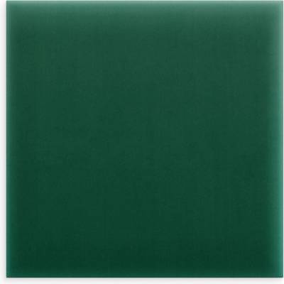 Čalouněný nástěnný panel Magic Velvet lahvově zelený 50x50 cm čtvercový