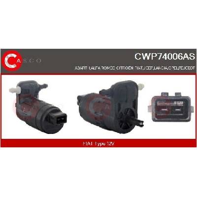 Vodní čerpadlo ostřikovače, čistění skel CASCO CWP74006AS
