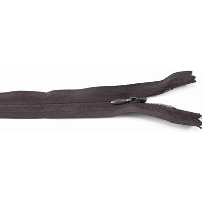 Nedeliteľný skrytý zips (3mm) rôzne farby - dĺžka 18 cm - 60 cm 50 cm Tmavo Hnedá
