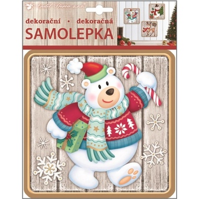 Anděl Přerov Samolepka plastická 23x18 cm lední medvěd – Zboží Dáma
