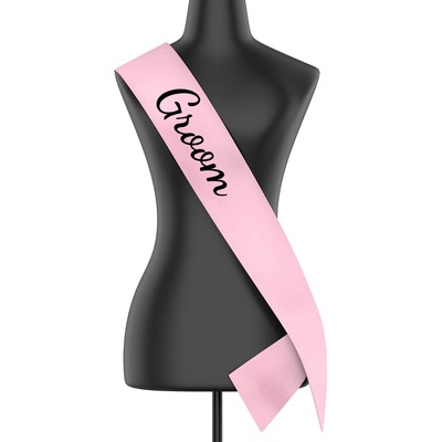Šerpa Groom Světlá růžová šířka šerpy 10 8 cm Canvas Šerpa 2519