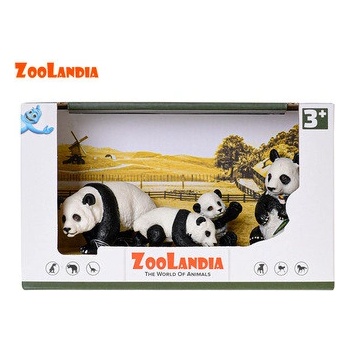 Zoolandia samec a samica pandy s mláďatami