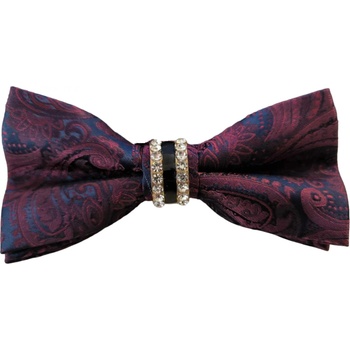 HARAHU Папийонка ex-30390 - Бордо / Синьо / Шаблон kp30390 (ex-30390)