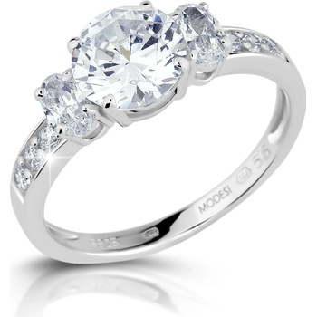 Modesi Elegantní zásnubní prsten JA17250CZ