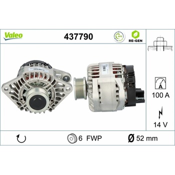 Alternátor VALEO 437790