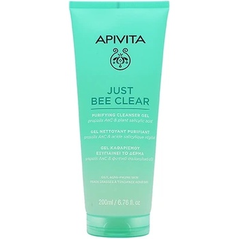 APIVITA Just Bee Clear Purifying Cleanser Gel почистващ гел за кожата против акне 200 мл