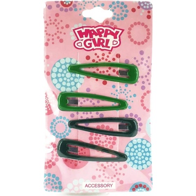 Sponky do vlasov zelené