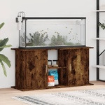 vidaXL Поставка за аквариум, опушен дъб, 121x41x58 см, инженерно дърво (833620)