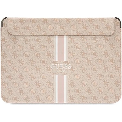 GUESS Guess 4G Printed Stripes калъф за лаптоп, 14", розов